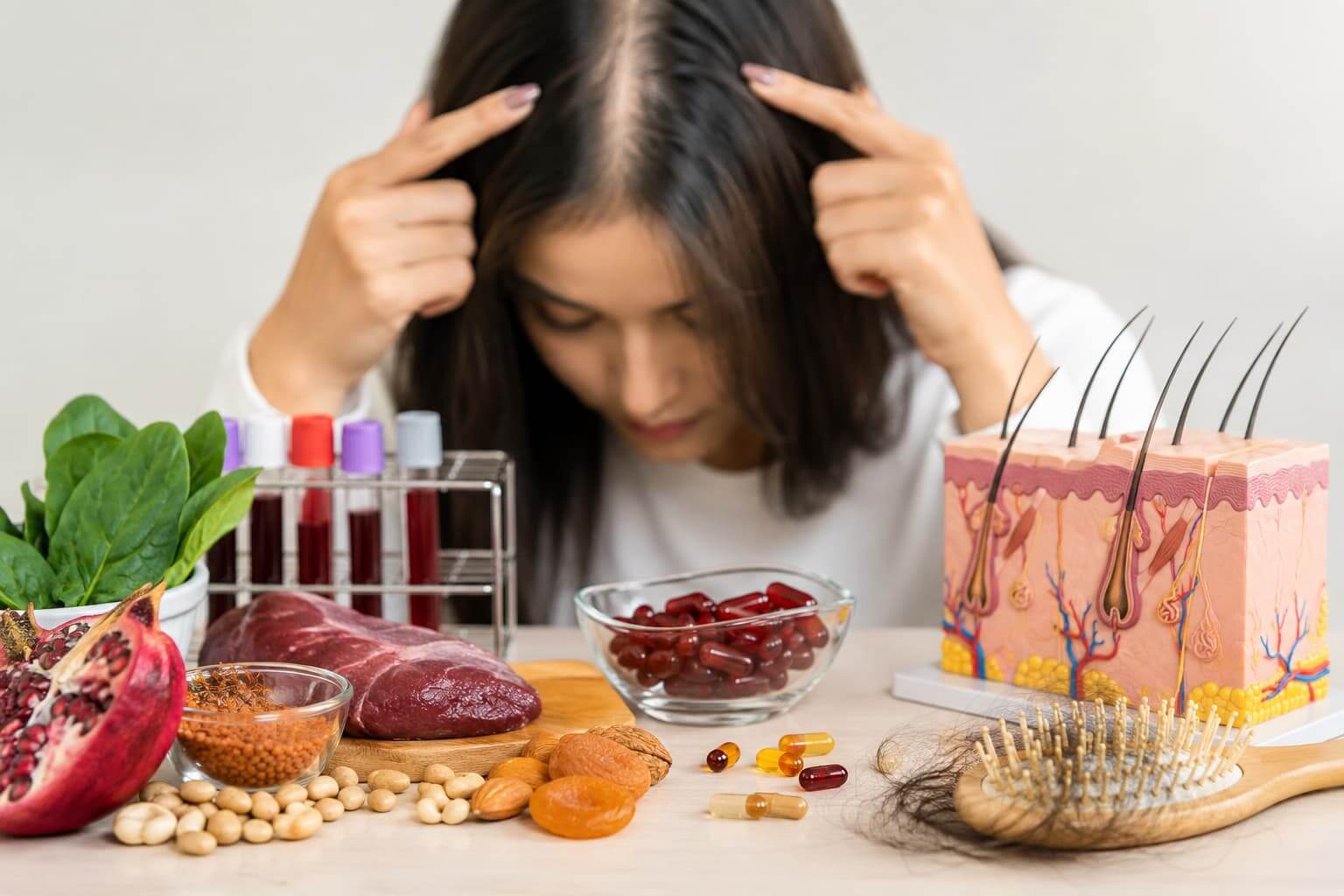 iron deficiency female pattern hair loss