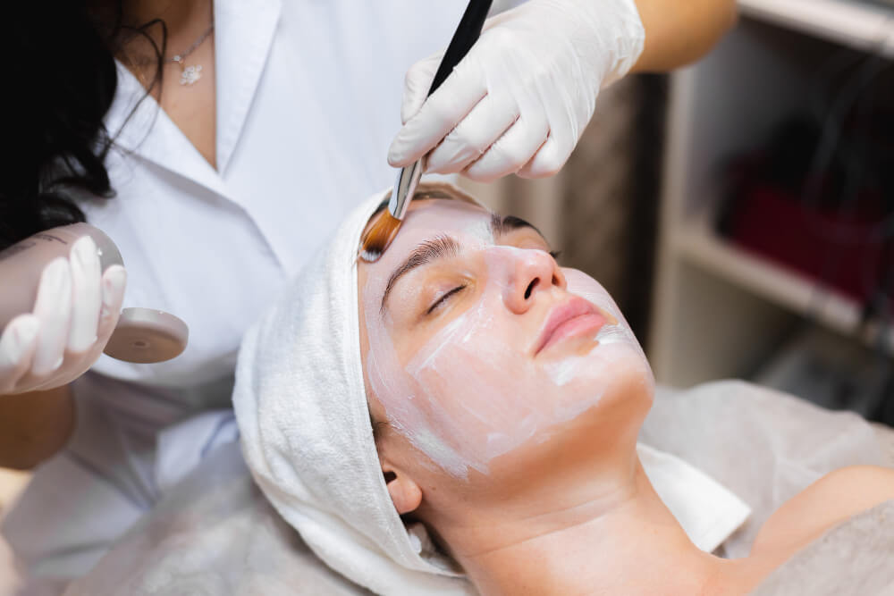 women doing medifacial