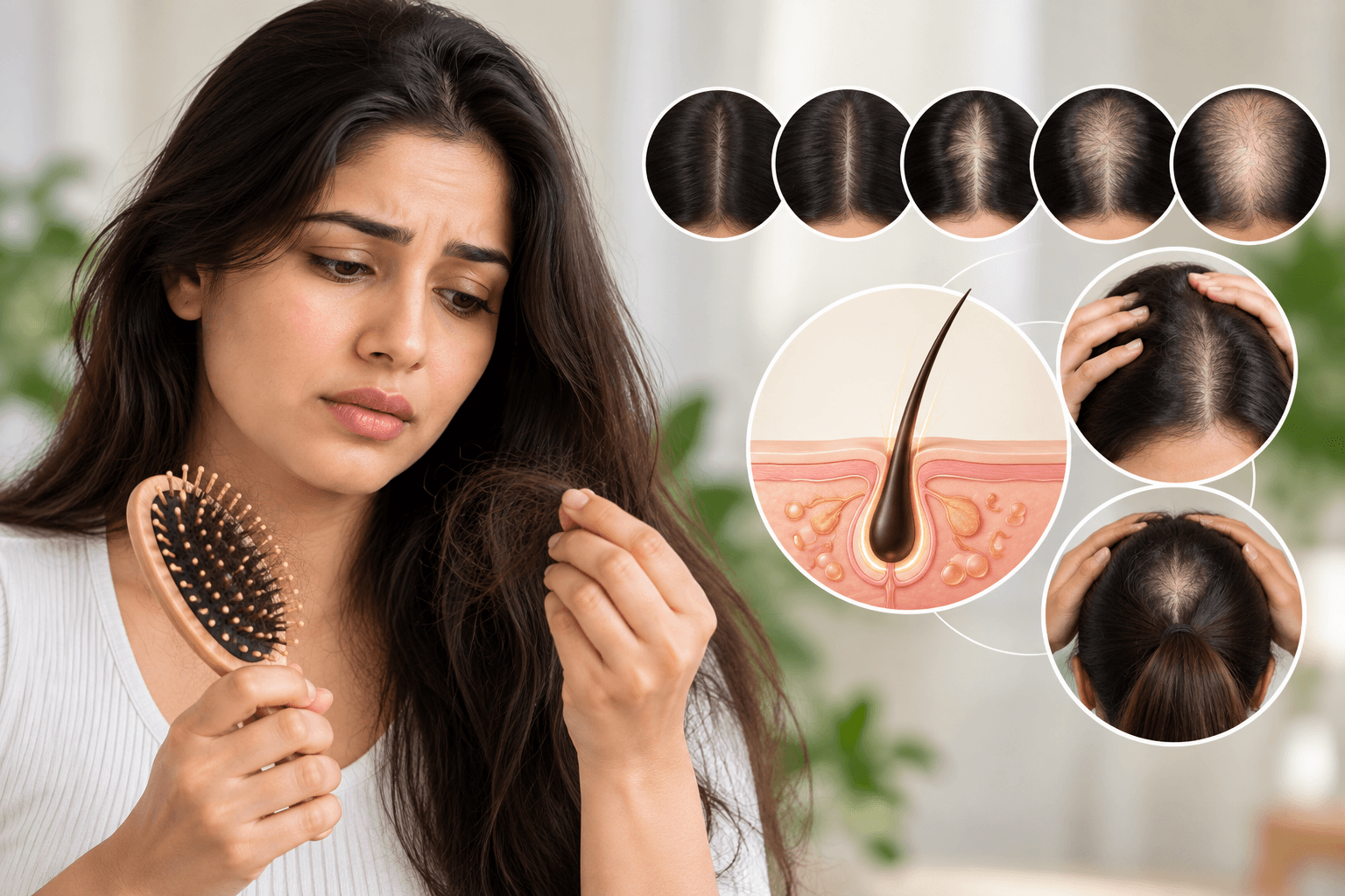hair fall stages