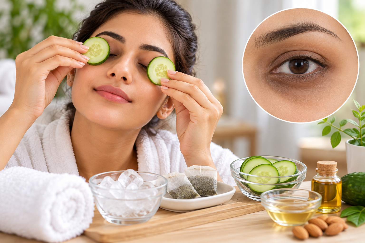 how to remove dark circles naturally at home